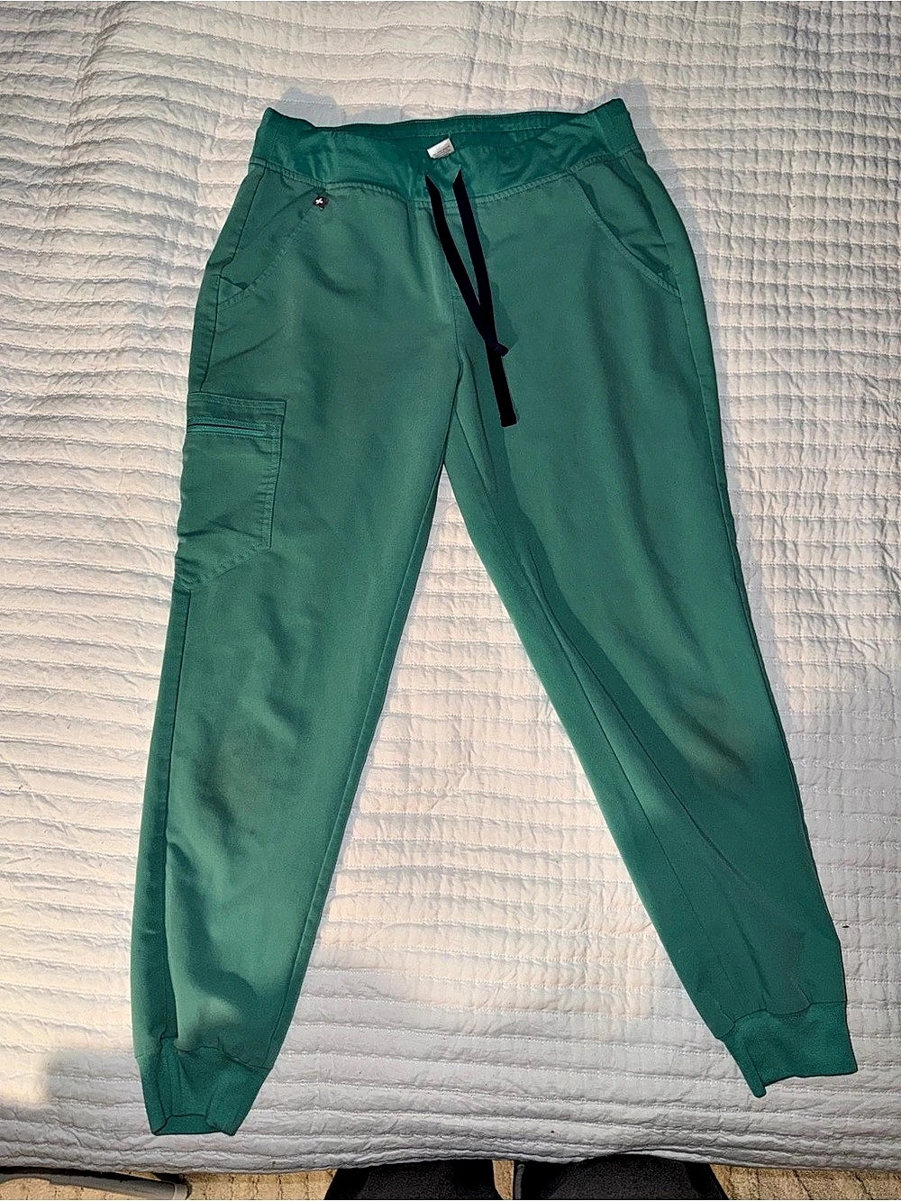 FIGS Catarina One-Pocket Scrub Pants Jogger Scrub Pants in Green Size Medium